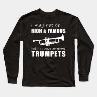 Trumpet Enthusiast's Humorous Delight T-Shirt Long Sleeve T-Shirt